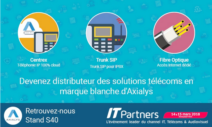 Axialys sera présent à l'IT Partners 2018