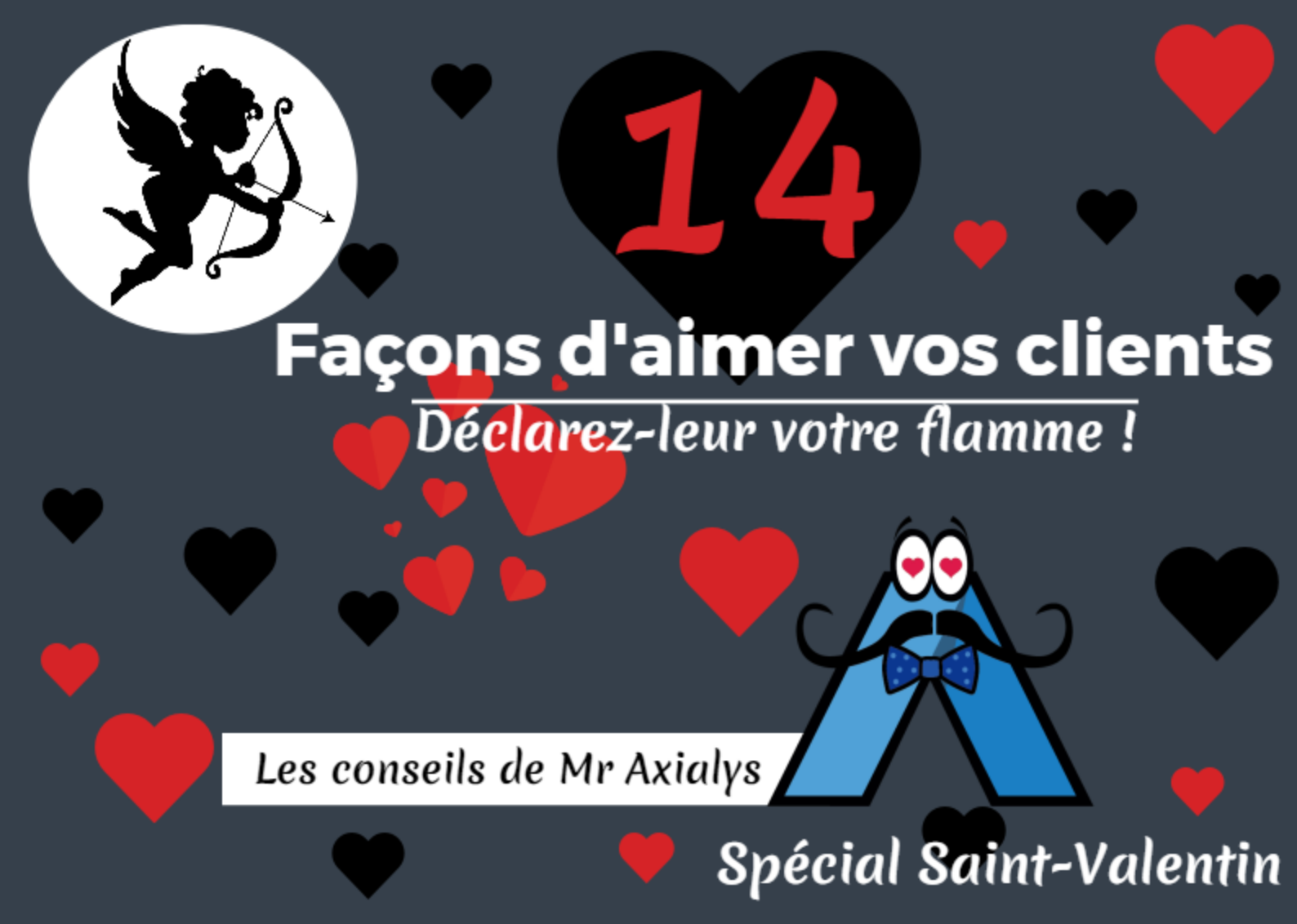 aimer les clients - saint valentin